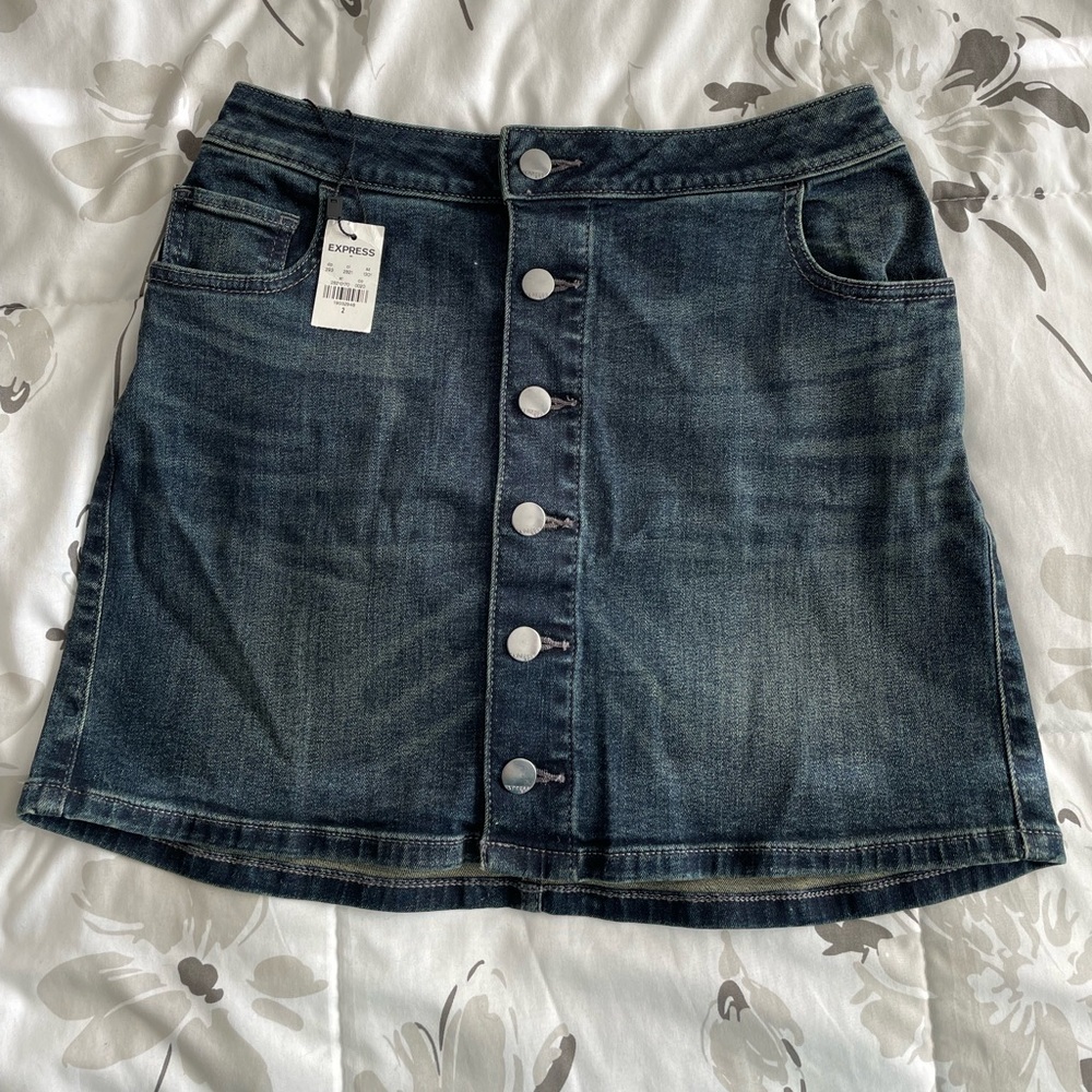 Express jean skirt size 2